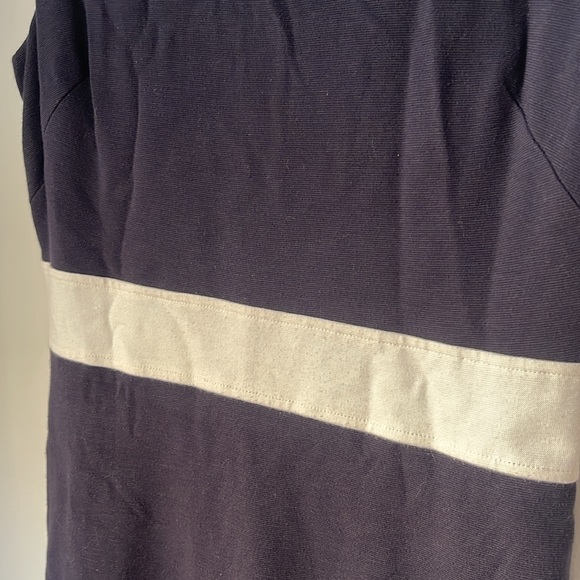 Milly of New York Dress Color Block Navy Cream Work Dress - Picture 4 of 7